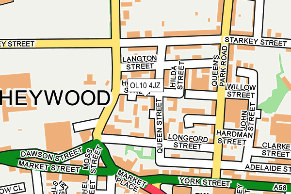 OL10 4JZ map - OS OpenMap – Local (Ordnance Survey) OL10 4JZ map - OS OpenMap – Local (Ordnance Survey)