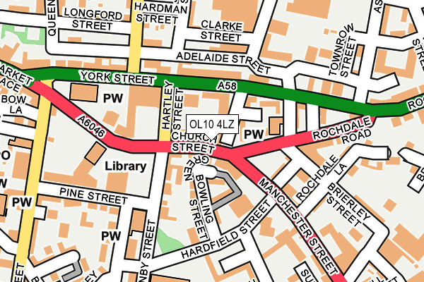 OL10 4LZ map - OS OpenMap – Local (Ordnance Survey) OL10 4LZ map - OS OpenMap – Local (Ordnance Survey)