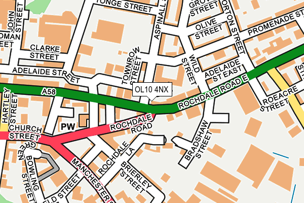 OL10 4NX map - OS OpenMap – Local (Ordnance Survey) OL10 4NX map - OS OpenMap – Local (Ordnance Survey)