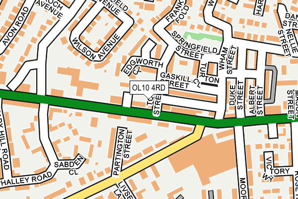 OL10 4RD map - OS OpenMap – Local (Ordnance Survey) OL10 4RD map - OS OpenMap – Local (Ordnance Survey)