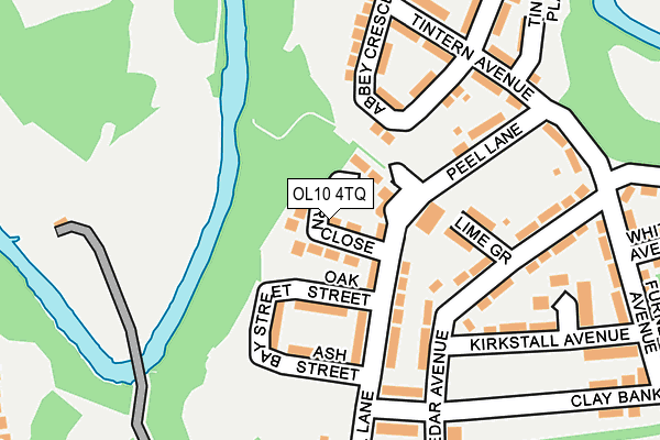 OL10 4TQ map - OS OpenMap – Local (Ordnance Survey) OL10 4TQ map - OS OpenMap – Local (Ordnance Survey)