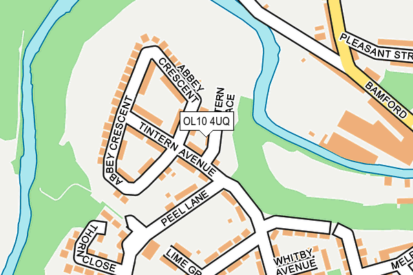OL10 4UQ map - OS OpenMap – Local (Ordnance Survey) OL10 4UQ map - OS OpenMap – Local (Ordnance Survey)
