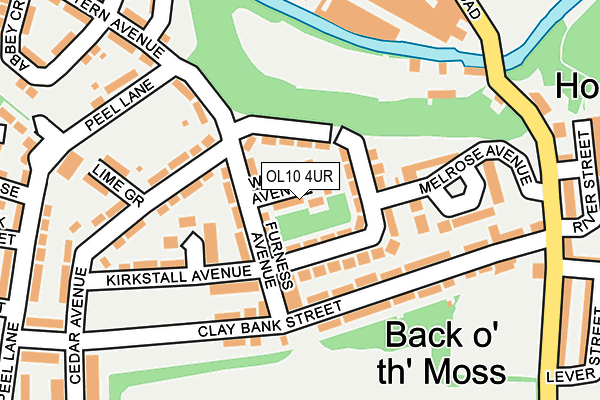 OL10 4UR map - OS OpenMap – Local (Ordnance Survey) OL10 4UR map - OS OpenMap – Local (Ordnance Survey)