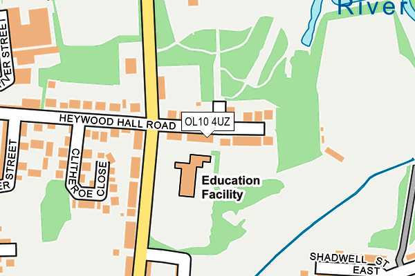 OL10 4UZ map - OS OpenMap – Local (Ordnance Survey)