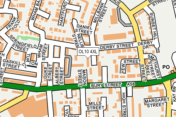 OL10 4XL map - OS OpenMap – Local (Ordnance Survey) OL10 4XL map - OS OpenMap – Local (Ordnance Survey)