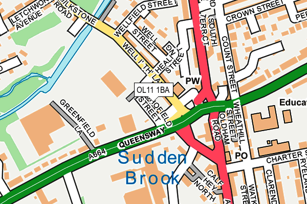 OL11 1BA map - OS OpenMap – Local (Ordnance Survey) OL11 1BA map - OS OpenMap – Local (Ordnance Survey)