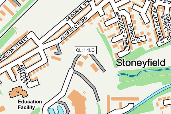 OL11 1LQ map - OS OpenMap – Local (Ordnance Survey) OL11 1LQ map - OS OpenMap – Local (Ordnance Survey)