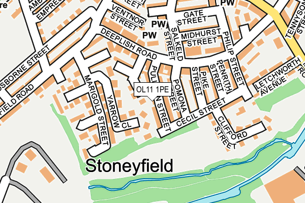 OL11 1PE map - OS OpenMap – Local (Ordnance Survey) OL11 1PE map - OS OpenMap – Local (Ordnance Survey)
