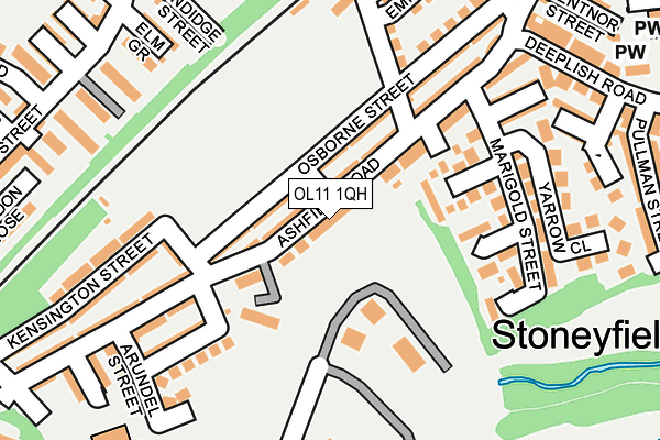 OL11 1QH map - OS OpenMap – Local (Ordnance Survey) OL11 1QH map - OS OpenMap – Local (Ordnance Survey)