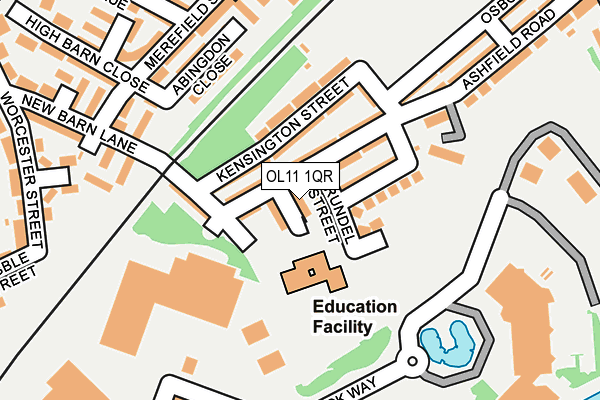 OL11 1QR map - OS OpenMap – Local (Ordnance Survey) OL11 1QR map - OS OpenMap – Local (Ordnance Survey)