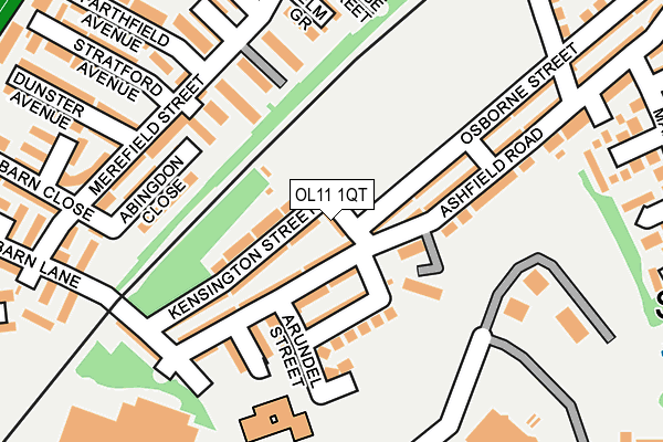 OL11 1QT map - OS OpenMap – Local (Ordnance Survey) OL11 1QT map - OS OpenMap – Local (Ordnance Survey)