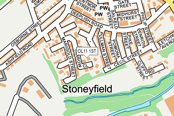 OL11 1ST map - OS OpenMap – Local (Ordnance Survey) OL11 1ST map - OS OpenMap – Local (Ordnance Survey)