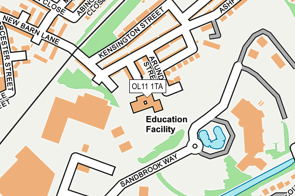 OL11 1TA map - OS OpenMap – Local (Ordnance Survey) OL11 1TA map - OS OpenMap – Local (Ordnance Survey)