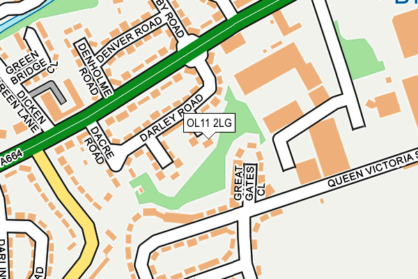 OL11 2LG map - OS OpenMap – Local (Ordnance Survey) OL11 2LG map - OS OpenMap – Local (Ordnance Survey)