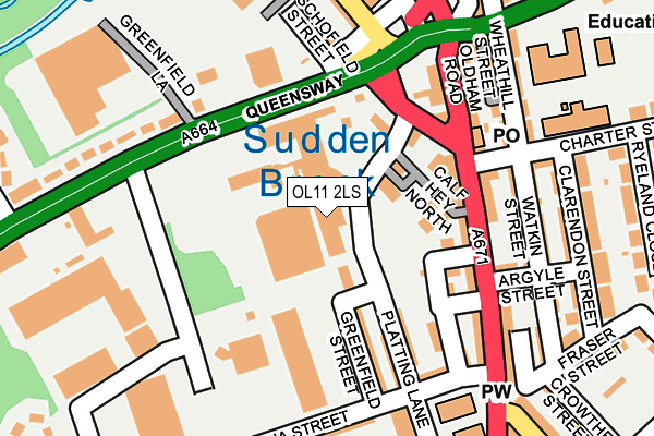 OL11 2LS map - OS OpenMap – Local (Ordnance Survey) OL11 2LS map - OS OpenMap – Local (Ordnance Survey)