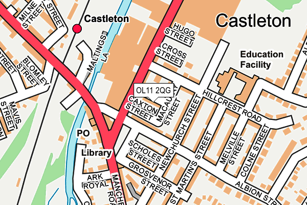 OL11 2QG map - OS OpenMap – Local (Ordnance Survey) OL11 2QG map - OS OpenMap – Local (Ordnance Survey)