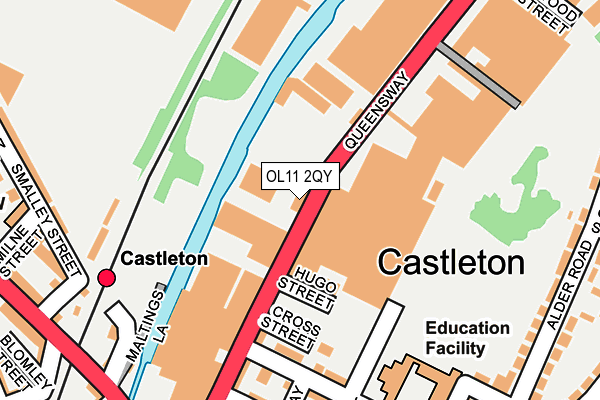 OL11 2QY map - OS OpenMap – Local (Ordnance Survey) OL11 2QY map - OS OpenMap – Local (Ordnance Survey)