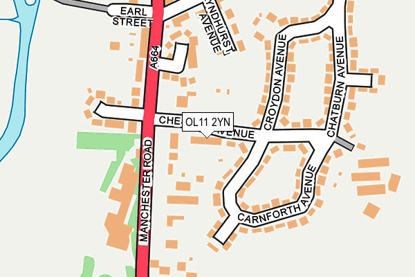 OL11 2YN map - OS OpenMap – Local (Ordnance Survey) OL11 2YN map - OS OpenMap – Local (Ordnance Survey)