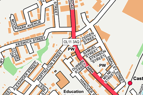 OL11 3AQ map - OS OpenMap – Local (Ordnance Survey) OL11 3AQ map - OS OpenMap – Local (Ordnance Survey)