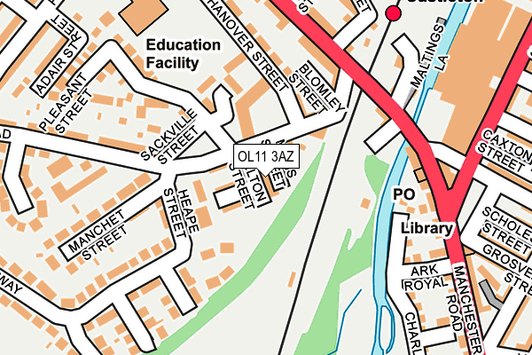 OL11 3AZ map - OS OpenMap – Local (Ordnance Survey) OL11 3AZ map - OS OpenMap – Local (Ordnance Survey)