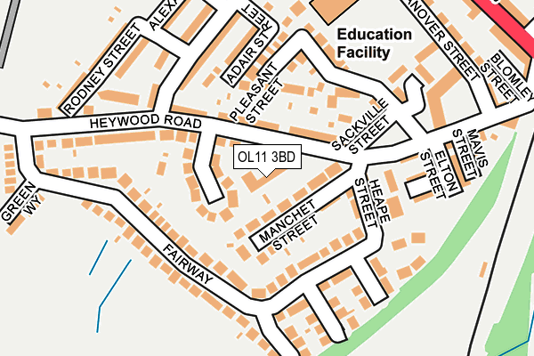 OL11 3BD map - OS OpenMap – Local (Ordnance Survey) OL11 3BD map - OS OpenMap – Local (Ordnance Survey)