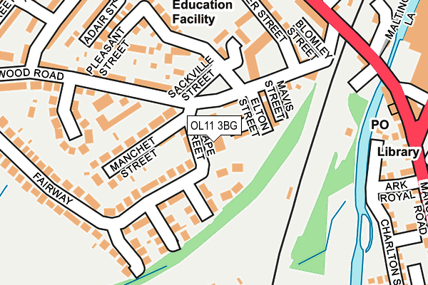 OL11 3BG map - OS OpenMap – Local (Ordnance Survey) OL11 3BG map - OS OpenMap – Local (Ordnance Survey)