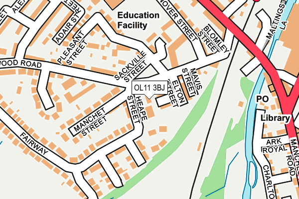 OL11 3BJ map - OS OpenMap – Local (Ordnance Survey) OL11 3BJ map - OS OpenMap – Local (Ordnance Survey)