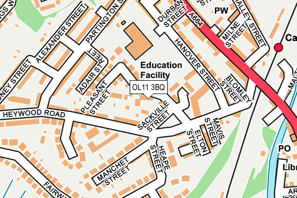 OL11 3BQ map - OS OpenMap – Local (Ordnance Survey) OL11 3BQ map - OS OpenMap – Local (Ordnance Survey)