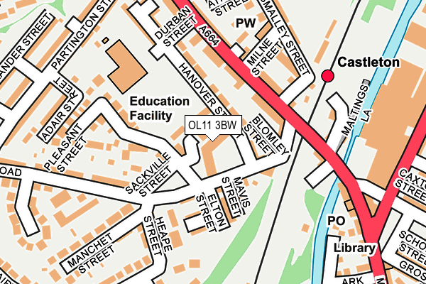 OL11 3BW map - OS OpenMap – Local (Ordnance Survey) OL11 3BW map - OS OpenMap – Local (Ordnance Survey)