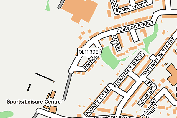 OL11 3DE map - OS OpenMap – Local (Ordnance Survey) OL11 3DE map - OS OpenMap – Local (Ordnance Survey)