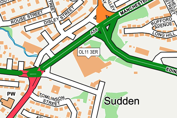 OL11 3ER map - OS OpenMap – Local (Ordnance Survey) OL11 3ER map - OS OpenMap – Local (Ordnance Survey)