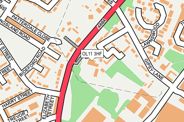 OL11 3HF map - OS OpenMap – Local (Ordnance Survey) OL11 3HF map - OS OpenMap – Local (Ordnance Survey)