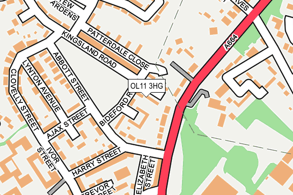 OL11 3HG map - OS OpenMap – Local (Ordnance Survey) OL11 3HG map - OS OpenMap – Local (Ordnance Survey)