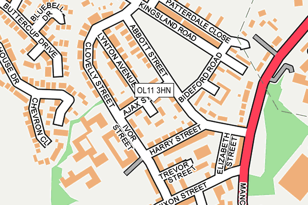OL11 3HN map - OS OpenMap – Local (Ordnance Survey) OL11 3HN map - OS OpenMap – Local (Ordnance Survey)