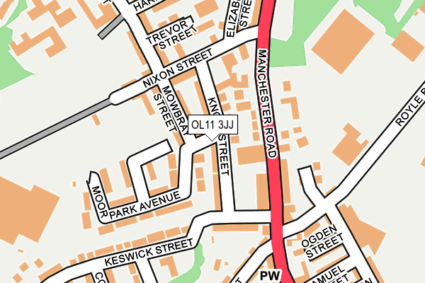 OL11 3JJ map - OS OpenMap – Local (Ordnance Survey) OL11 3JJ map - OS OpenMap – Local (Ordnance Survey)