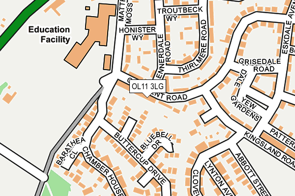 OL11 3LG map - OS OpenMap – Local (Ordnance Survey) OL11 3LG map - OS OpenMap – Local (Ordnance Survey)