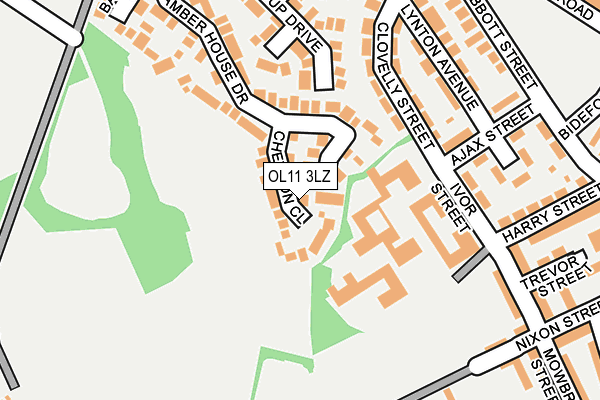 OL11 3LZ map - OS OpenMap – Local (Ordnance Survey) OL11 3LZ map - OS OpenMap – Local (Ordnance Survey)