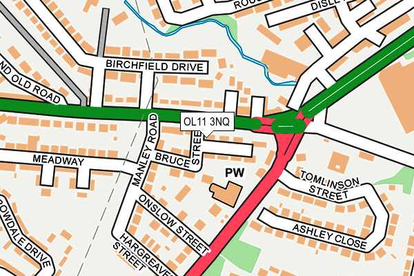 OL11 3NQ map - OS OpenMap – Local (Ordnance Survey) OL11 3NQ map - OS OpenMap – Local (Ordnance Survey)