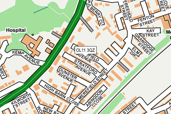 OL11 3QZ map - OS OpenMap – Local (Ordnance Survey) OL11 3QZ map - OS OpenMap – Local (Ordnance Survey)