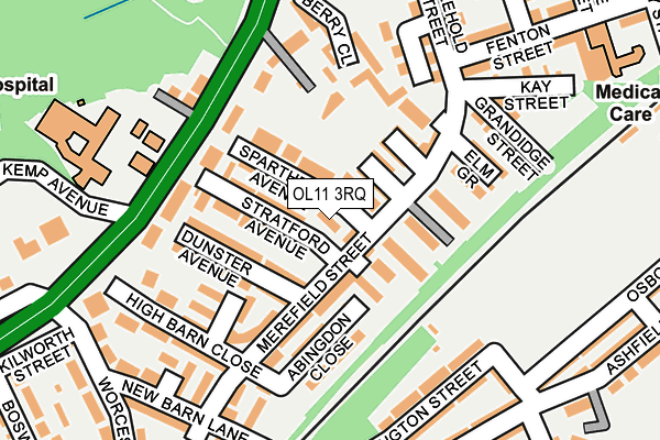 OL11 3RQ map - OS OpenMap – Local (Ordnance Survey) OL11 3RQ map - OS OpenMap – Local (Ordnance Survey)