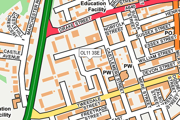 OL11 3SE map - OS OpenMap – Local (Ordnance Survey) OL11 3SE map - OS OpenMap – Local (Ordnance Survey)