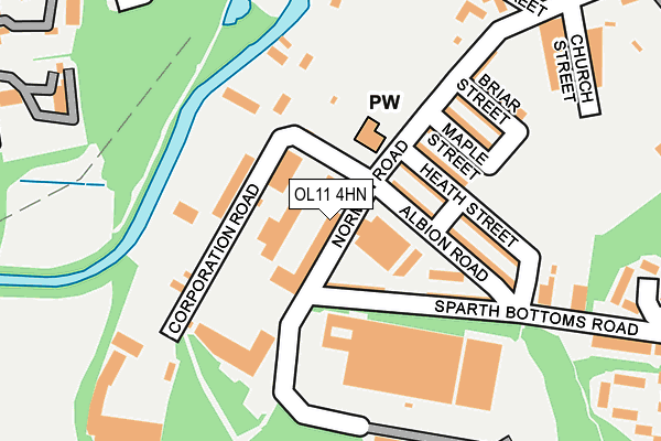 OL11 4HN map - OS OpenMap – Local (Ordnance Survey) OL11 4HN map - OS OpenMap – Local (Ordnance Survey)
