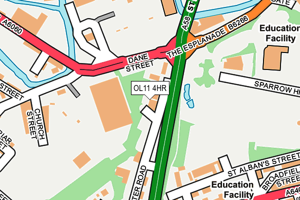 OL11 4HR map - OS OpenMap – Local (Ordnance Survey) OL11 4HR map - OS OpenMap – Local (Ordnance Survey)