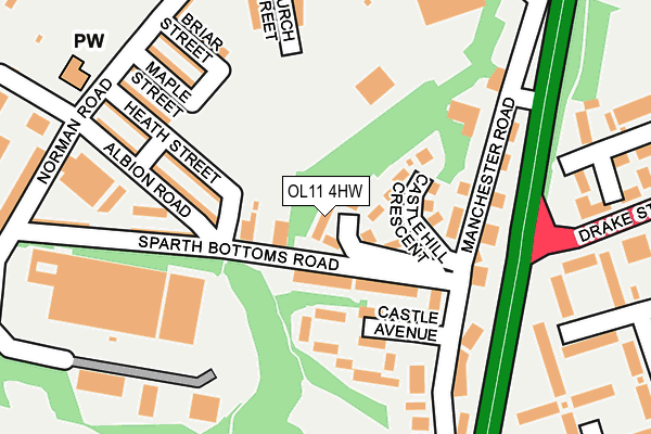 OL11 4HW map - OS OpenMap – Local (Ordnance Survey) OL11 4HW map - OS OpenMap – Local (Ordnance Survey)