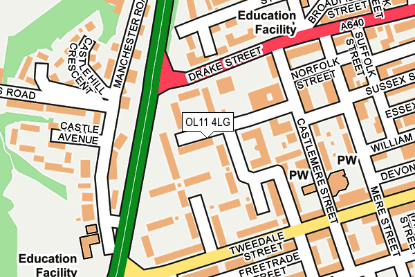 OL11 4LG map - OS OpenMap – Local (Ordnance Survey) OL11 4LG map - OS OpenMap – Local (Ordnance Survey)