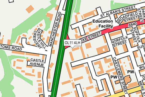 OL11 4LH map - OS OpenMap – Local (Ordnance Survey) OL11 4LH map - OS OpenMap – Local (Ordnance Survey)
