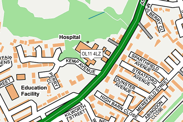 OL11 4LZ map - OS OpenMap – Local (Ordnance Survey) OL11 4LZ map - OS OpenMap – Local (Ordnance Survey)