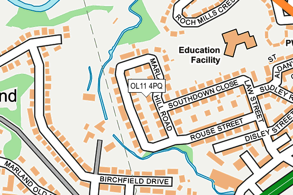 OL11 4PQ map - OS OpenMap – Local (Ordnance Survey) OL11 4PQ map - OS OpenMap – Local (Ordnance Survey)