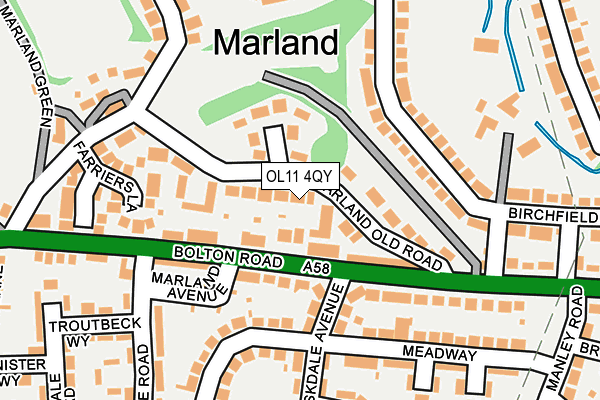 OL11 4QY map - OS OpenMap – Local (Ordnance Survey) OL11 4QY map - OS OpenMap – Local (Ordnance Survey)