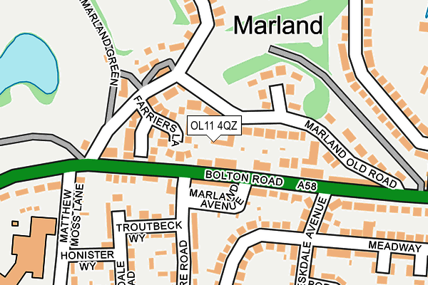 OL11 4QZ map - OS OpenMap – Local (Ordnance Survey) OL11 4QZ map - OS OpenMap – Local (Ordnance Survey)